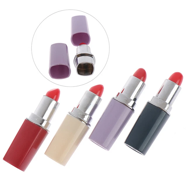 Cute Secret Lipstick Shaped Stash Pills Box Holder Medicine Organizer Case T BII