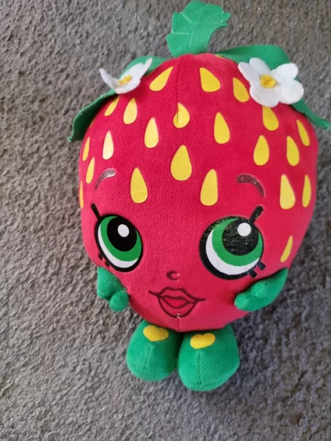 Shopkins Strawberry Plush Doll Fruit Shortcake Berrykin Stuffed Berry Toy