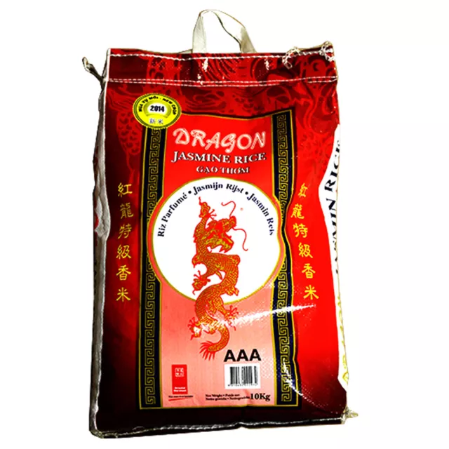 10 Kilo Duftreis Red Dragon Jasminreis Premium Qualität AAA Reis Jasmin Rice