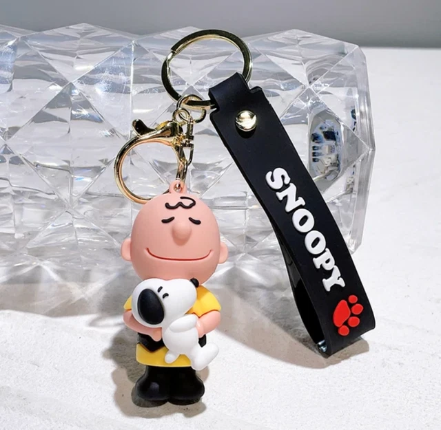 PEANUTS CHARLIE BROWN & Snoopy Keychain Keyring House Keys, Backpack
