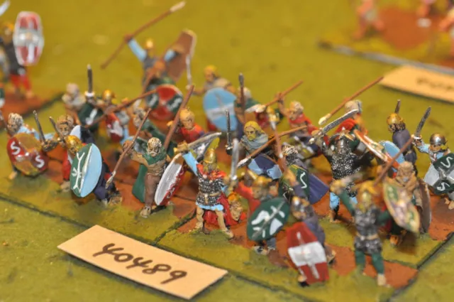 25mm roman era / gaul - warriors 24 figures - inf (40489)