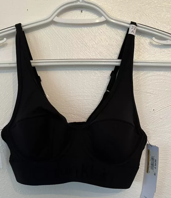 Calvin klein tonal logo lightly lined bralette top