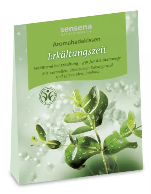 sensena Aromabadekissen Erkältungszeit ätherischen Eukalyptusöl und Jojobaöl