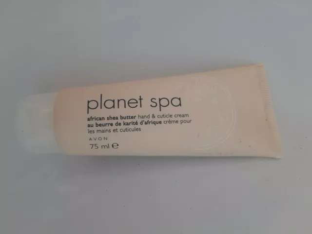Crema de mano y cutícula con manteca de karité africana Avon Planet Spa RARA STOCK ANTIGUO