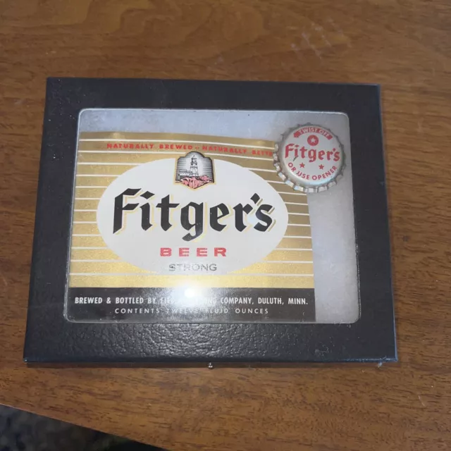 Vintage Beer Bottle Label Fitger's And Unused Bottle Cap Brewing Co. Duluth, MN
