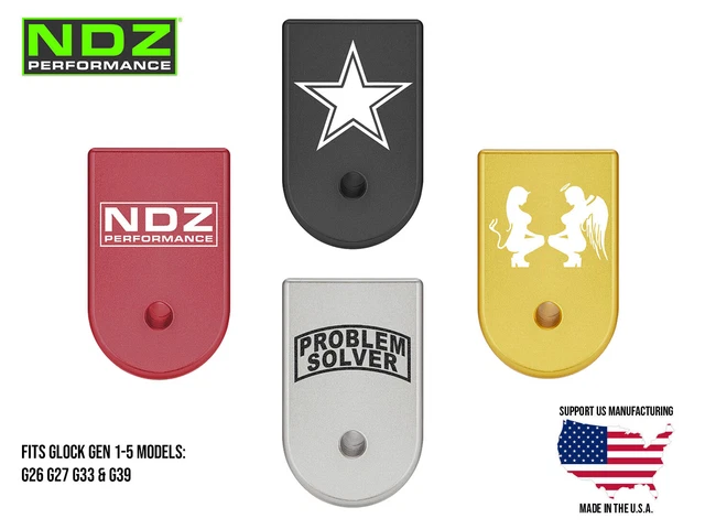 Hyve Technologies +0 Magazine Extension For Glock 26/27/33 Gen 3 - Anodized Aluminum