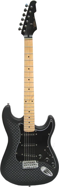 Aussverkauf - Schnäppchen - E-Gitarre Design Schwarz - Pickup Schwarz - Tremolo