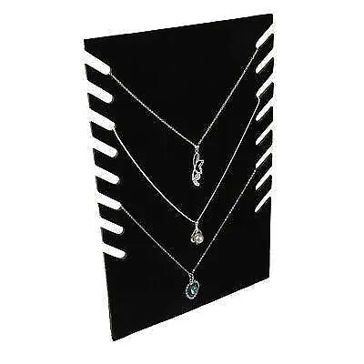 Stylish Black Necklace Pendant Stand for Showcase Elegant Jewelry Display
