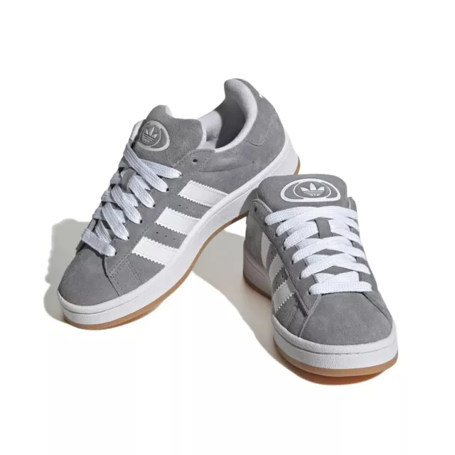 Scarpe Adidas Campus grigio uomo donna ragazzi 00s J grey gum sneakers hq6507