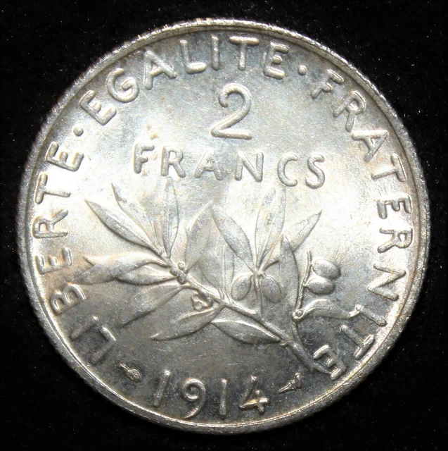 Magnifique 2 Francs Semeuse Argent - 1914 - Q-FDC