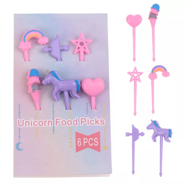6 piezas Tenedor decorativo de comida para caballos para niños niños niños niños caballos q