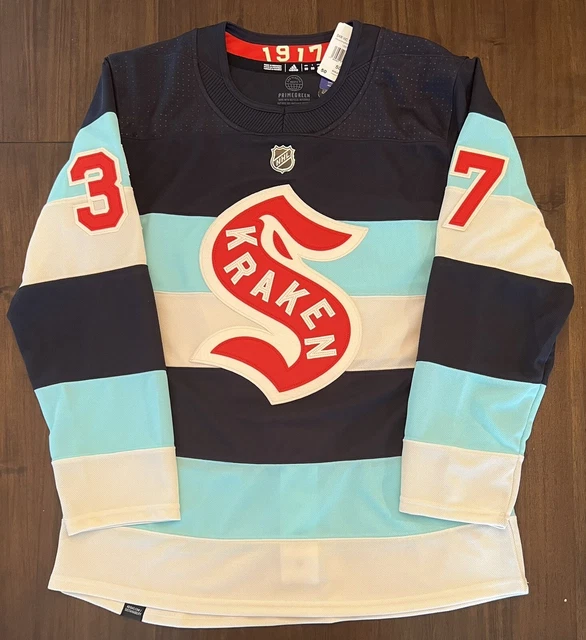 SEATTLE KRAKEN 2024 NHL Winter Classic Yanni Gourde Jersey Adidas Size