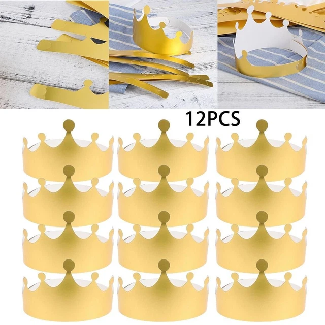Se démarquer et briller avec 12 chapeaux couronne en papier idéal pour les dou