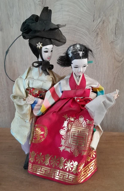 Vintage Wooden Kokeshi 1950s Signed, Japanese Nesting Doll Japan Poupée