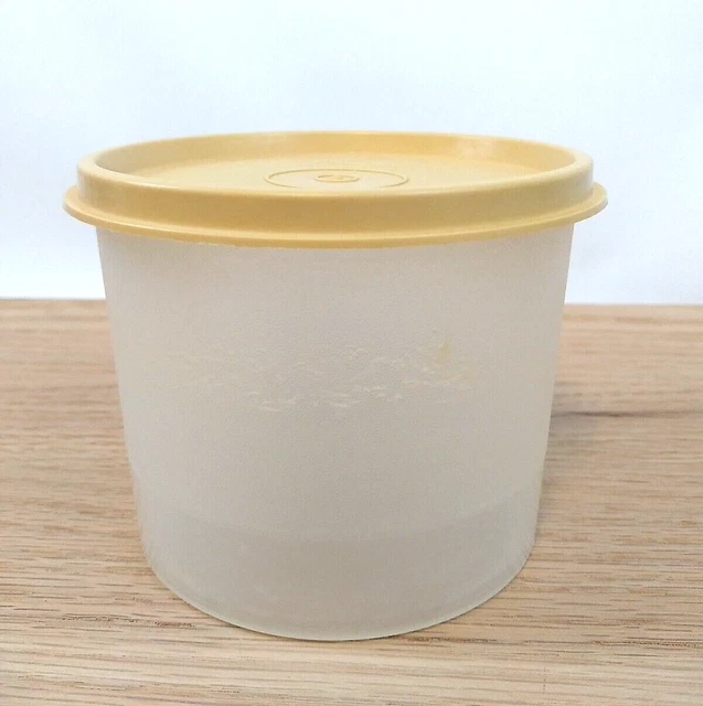 VINTAGE TUPPERWARE SHEER Canister with Lid Freezer Storage Dry