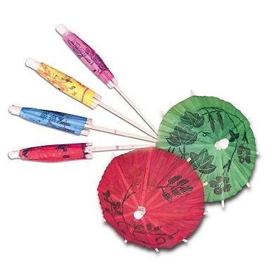Darling Food Service 4" Cocktail Parasol - 144 / GR
