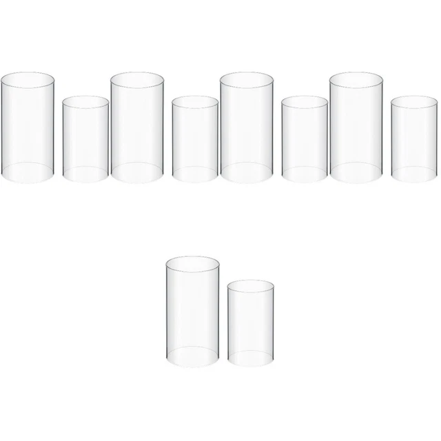 10 Pcs Desktop Daily Use Transparent Candle Cover for Daily Home