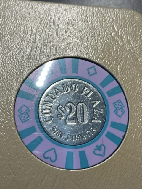 $20 Condado Plaza San Juan Puerto Rico Casino Chip