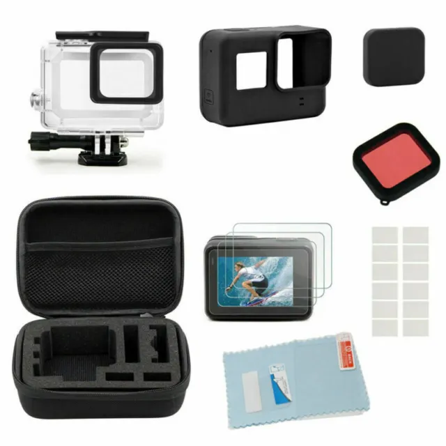 Waterproof Housing Case Lens Cover Storage Case Film For Gopro Hero 6 5 Camera