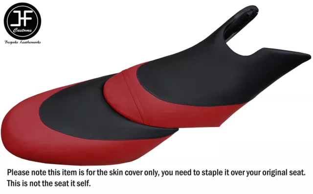 Black D Red Custom Fits Seadoo 02-06 Gtx Di 4-Tec Front + Rear Vinyl Seat Covers