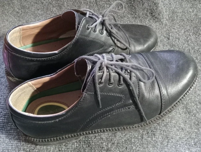 THOM MCAN MENS Dress Shoes Sz 11W Black LEATHER UPPER Oxford  display picture 3