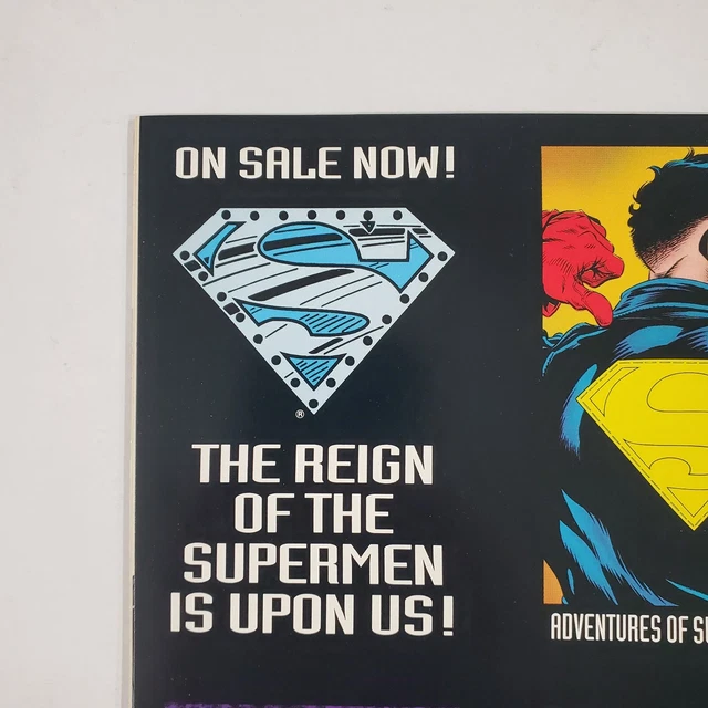 Superman The Man of Steel #22 Reign of the Superman Die Cut DC Comic Book 1993 9