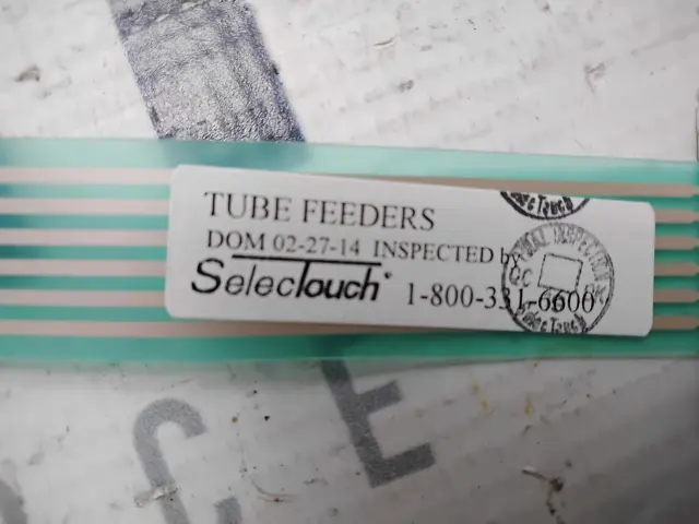 Selectouch Tube Feeders Computer Unit Interface
