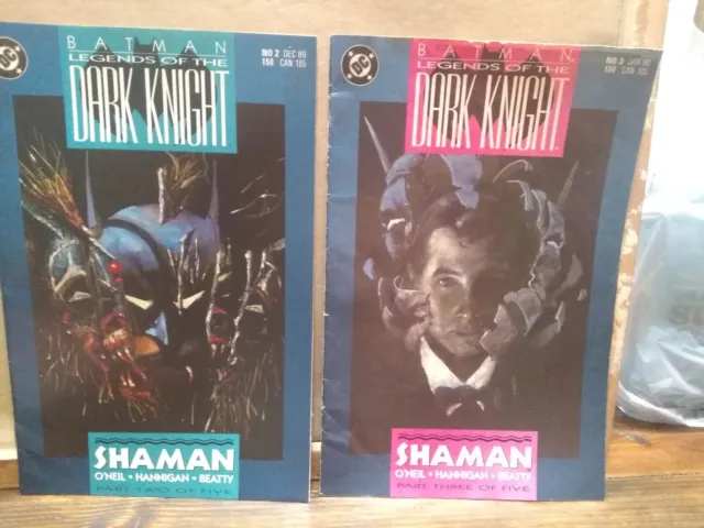 Batman Legends of the Dark Knight SHAMAN ARC issues 2 & 3 (DC 1989-90) NM