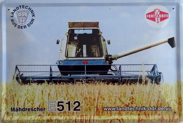 Retro Blechschild DDR Traktoren – 20x30 Cm, Metall, Mit Nostalgie-Motiv, Ideal Als Geschenk Für Traktor-Fans