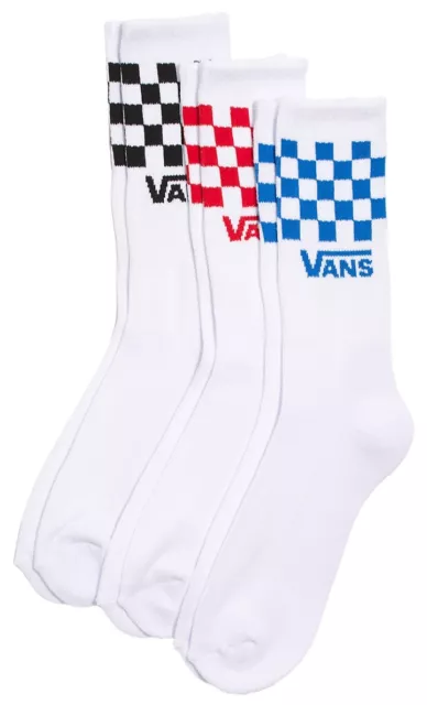 NEW Vans CLASSIC CREW Socks 3-PACK Unisex MEN'S & WOMEN'S OFF THE WALL