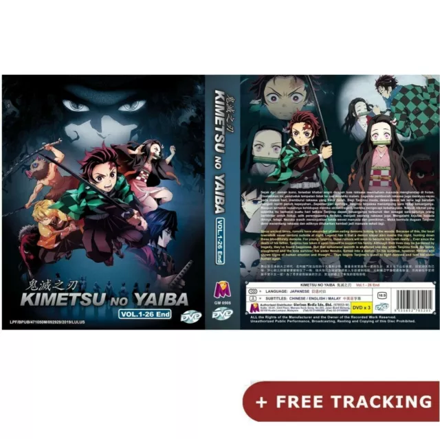 Demon Slayer/Kimetsu No Yaiba DVD Anime Series Season 1(Eps. 1-26)English  Dubbed