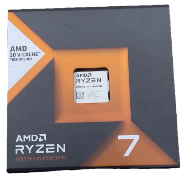 Processeur AMD Ryzen 7 7800X3D - Socket AM5, 4.2 GHz / 5.0 GHz, 8 Cœurs (Bulk)