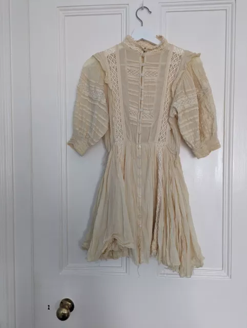 Size XS Pale Yellow Floaty Fairy Free People Dress