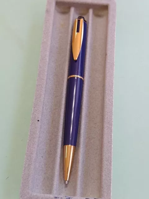 waterman reflex blue vintage ballpoint pen penna a sfera