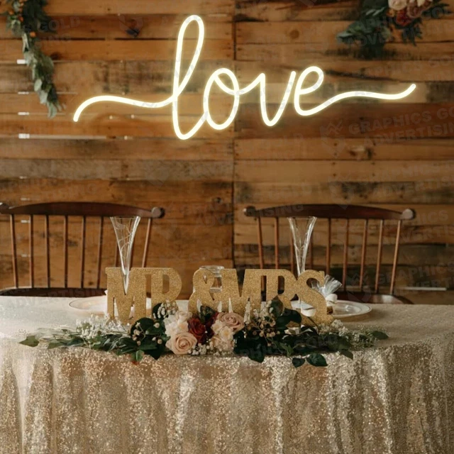 02 Love LED Neon Sign for Gaming Room Home Decor As Your Own Neon Sign
