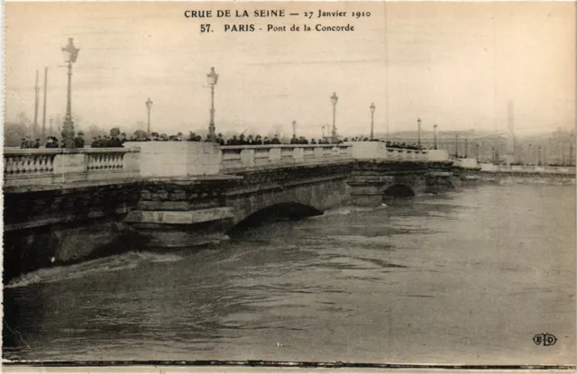 CPA PARIS Crue de la Seine 1910 Pont de la Concorde (579297)
