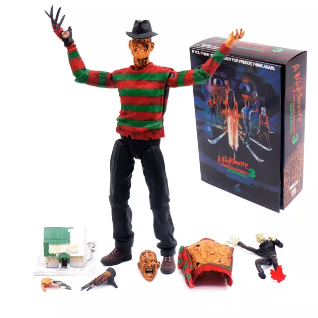 NECA Freddy Krueger Nightmare On Elm Street 3 Dream 7" Horror Toy Halloween Gift