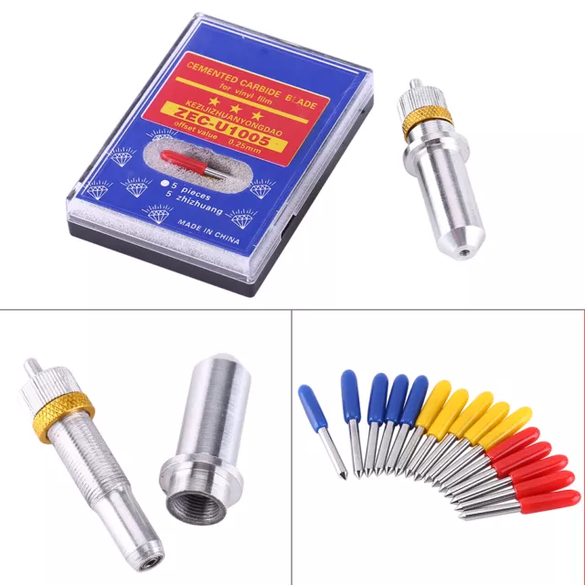 15pcs 30°/45°/60° Degree For Roland Cutting Plotter Vinyl Cutter Blade+Holder-uh