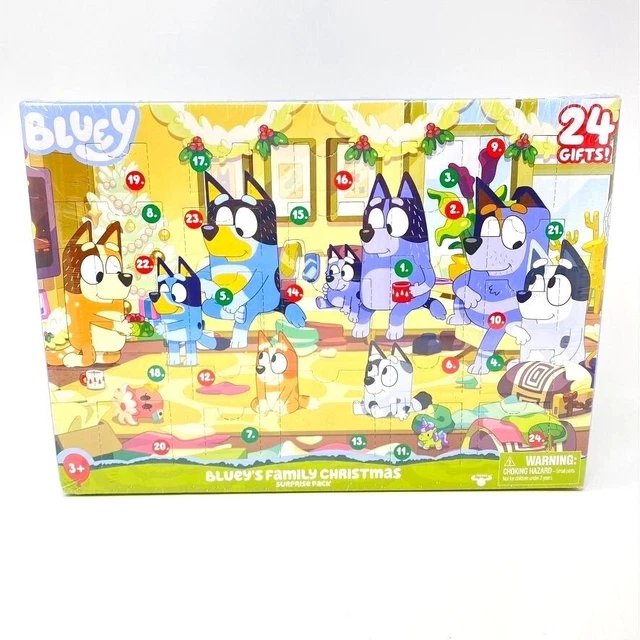 2023 BLUEY ADVENT Calendar 24 Pieces in Windows Figures £55.57