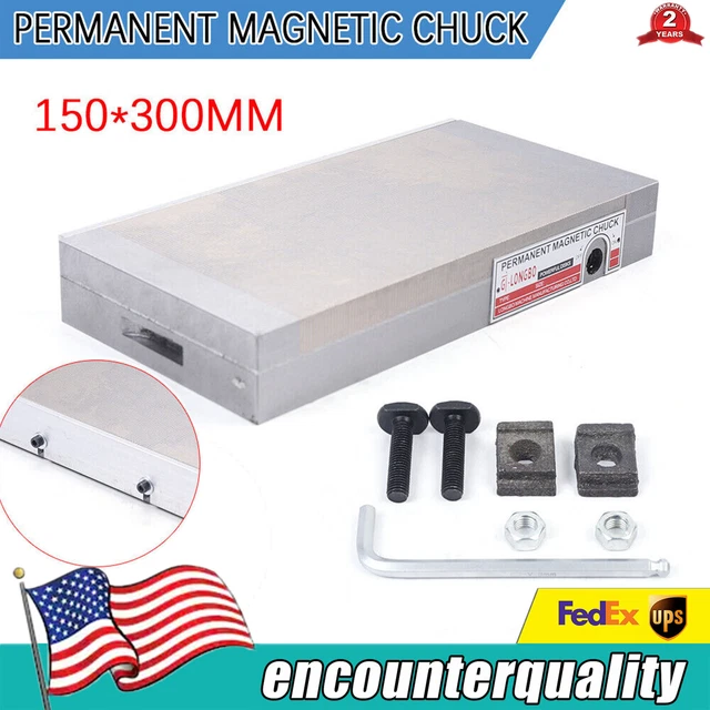 6x12 " Fine Pole Magnetic Chuck Machining Workholding Permanent Tool 150x300mm