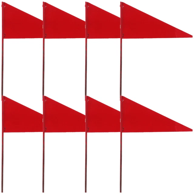 8 Pcs Marker Flags Lawn Irrigation Marker Flags Pennant Banner Flags The Sign 9