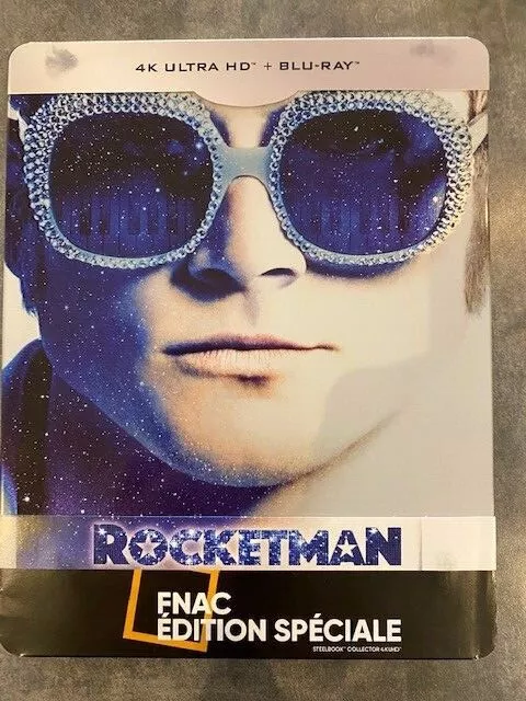 ROCKETMAN - STEELBOOK COLLECTOR FNAC - film en 4K ULTRA HD + BLU-RAY zone B