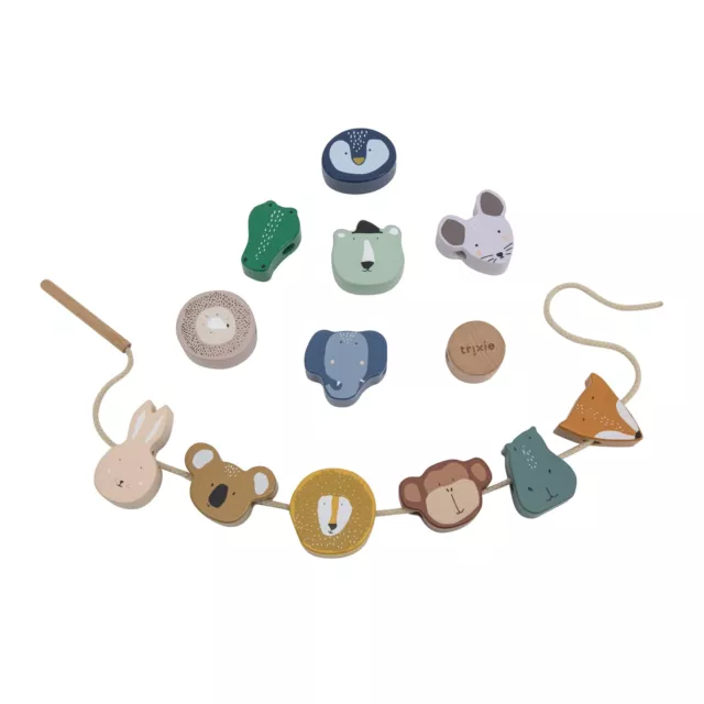 Trixie - Threading beads in animal shape, made from FSC certified wood - string 2