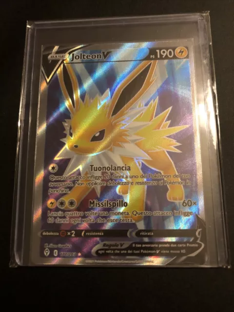 Carte Pokemon DRACOZOLT V 058/203 Ultra Rara Holo Evoluzioni Eteree ITA