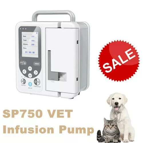 SP750 Veterinary Infusion Pump Standard IV Fluid Flow Rate KVO Control Alarm,USA