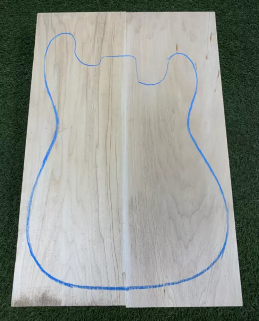 PREMIUM Electric Guitar Body Blank American BASSWOOD, 2 Glued Pieces, FREE SHIP