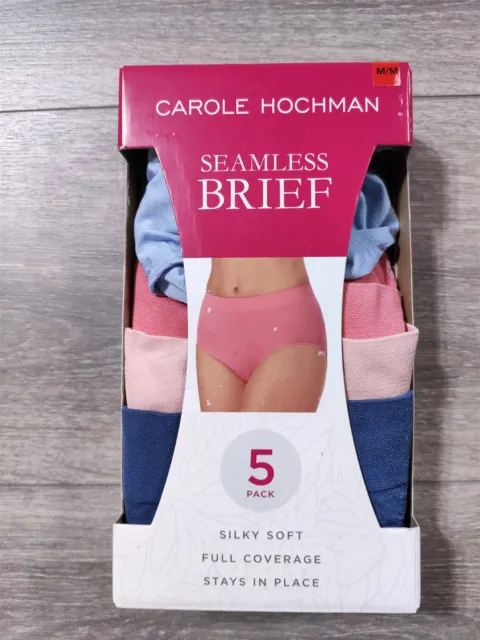 Carole Hochman Ladies' Seamless Brief 5-pack, Colors/Sizes, NEW