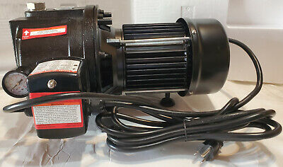 1 HP Water Well Pump w/ Pressure Control on off Switch Cast Iron 1350 GPH 12amp