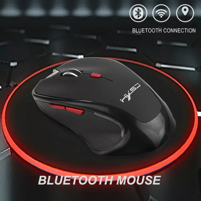 Wireless Bluetooth Mouse Silent Ergonomics Optical Mouse for Laptop PC