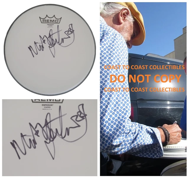 Mick Fleetwood Drummer Fleetwood Mac signed Drumhead COA exact proof autographed